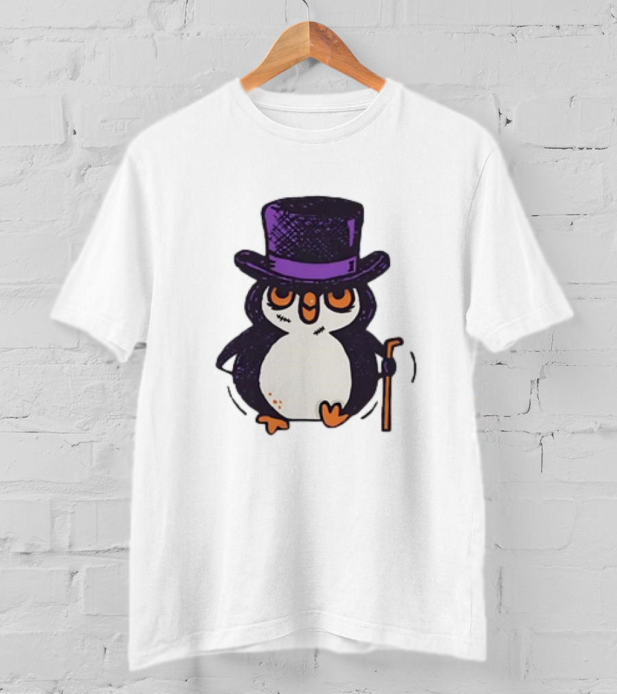 Penguin In A Top Hat With A Cane The Penguin T-Shirt