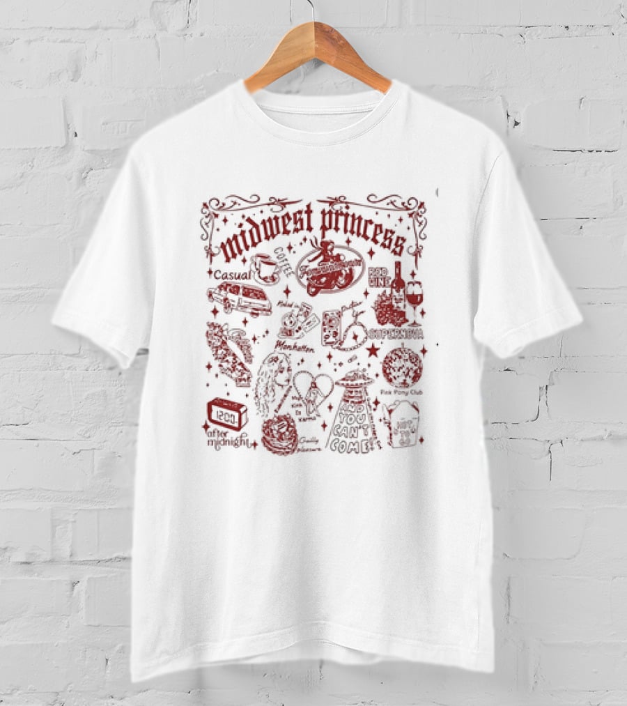 Midwest Princess Y2K Rodeo Line Copenhagen Pink Pony Club Manhattan After Midnight T-Shirt