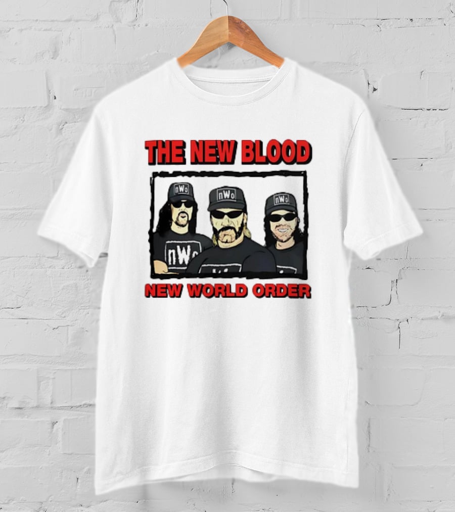 The New Blood NWo New World Order Group Homage T-Shirt