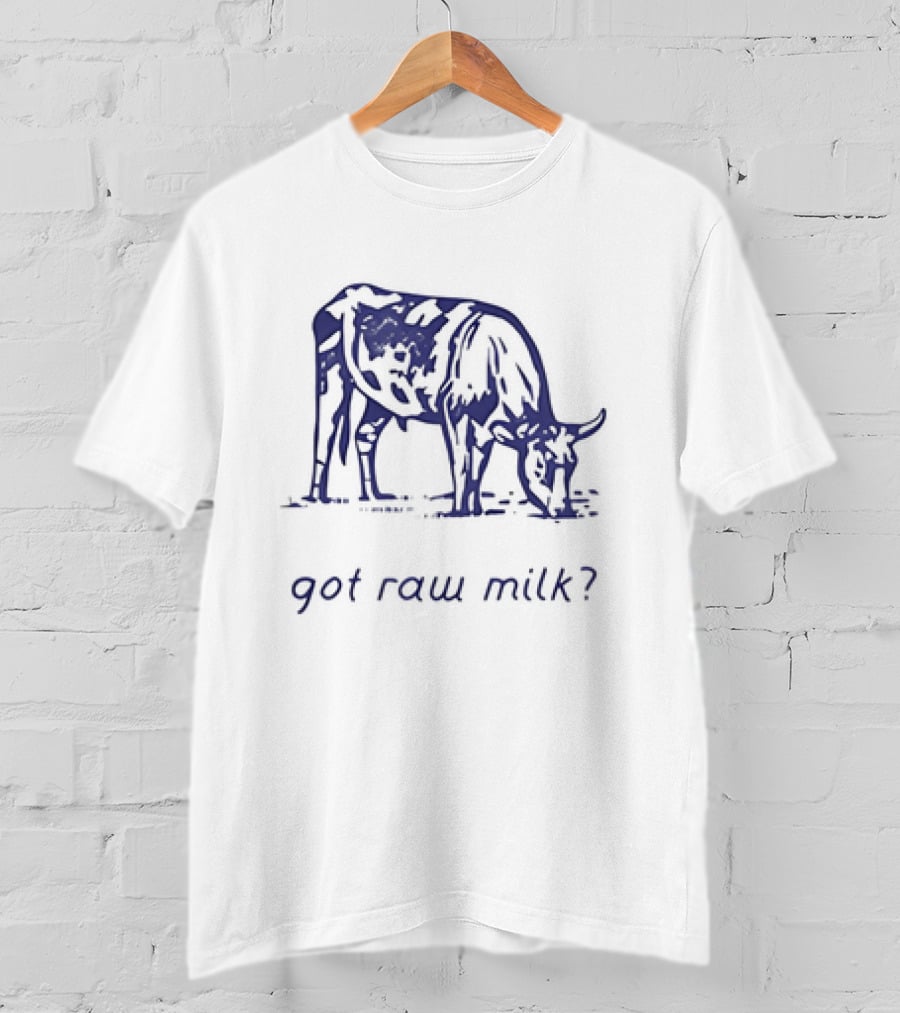 Got Raw Milk? Cow Illustration Turning Point USA T-Shirt