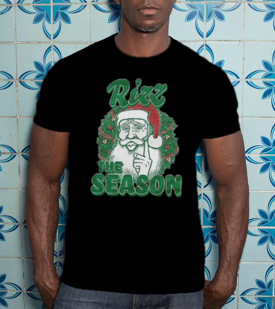 Rizz The Season Christmas Santa Benson Meme T-Shirt
