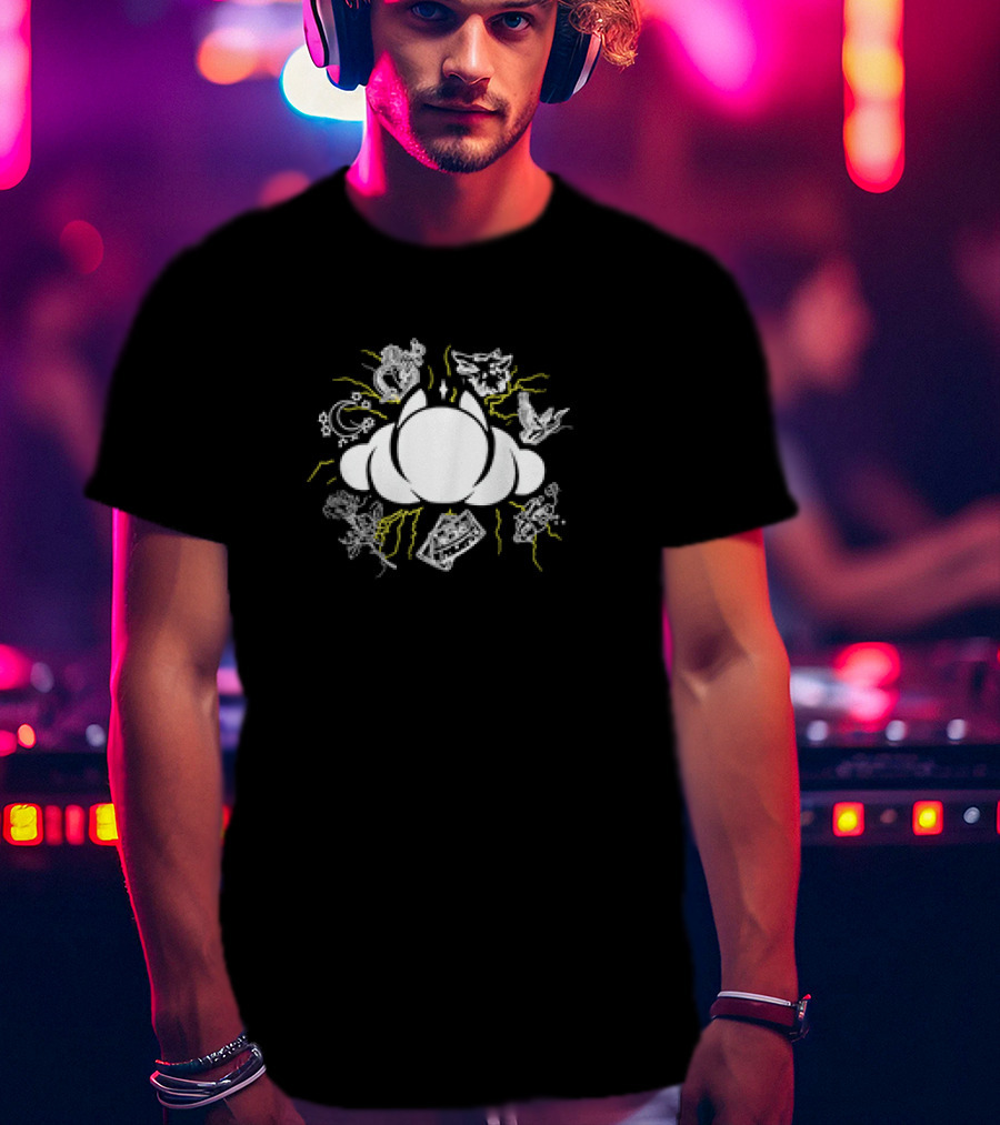 Dabin's Sanctuary Dabthesky Celestial Symbols Cloud With Abstract T-Shirt