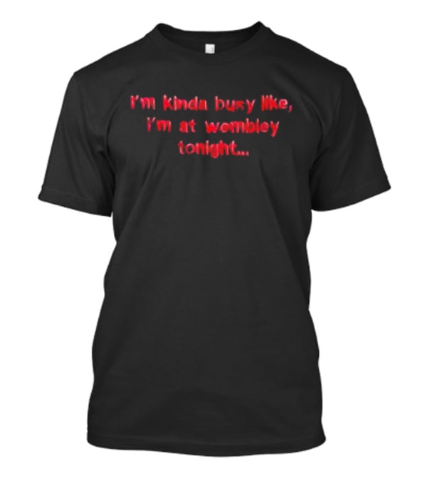 I'm Kinda Busy Like I'm At Wembley Tonight T-Shirt