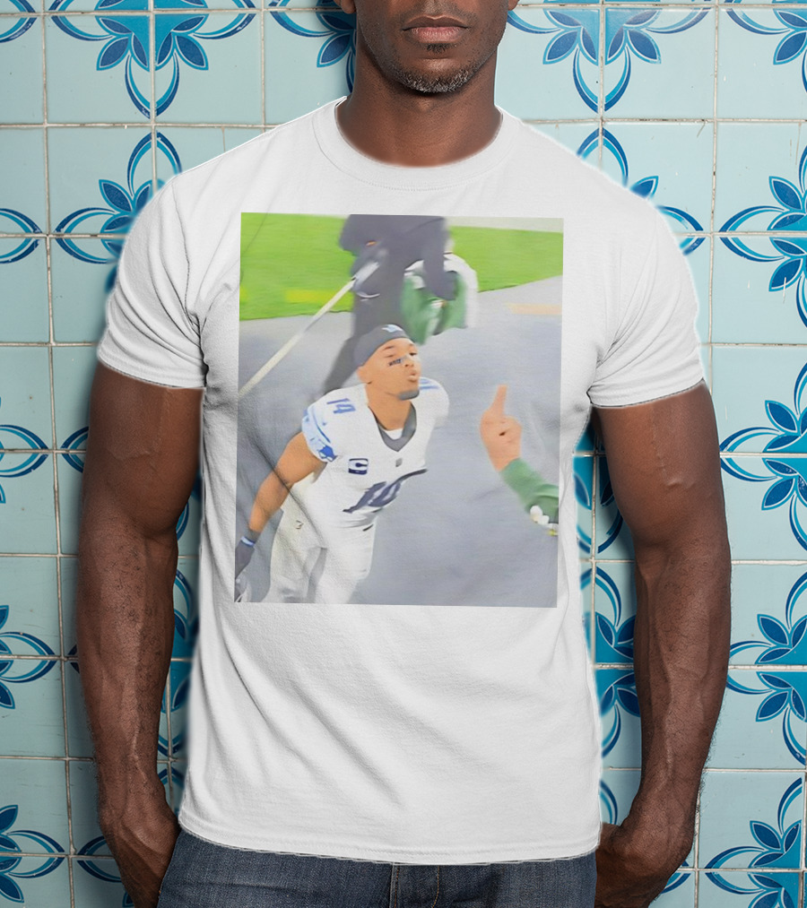 Amon Ra St Brown Number 14 Lions Kiss Meme T-Shirt