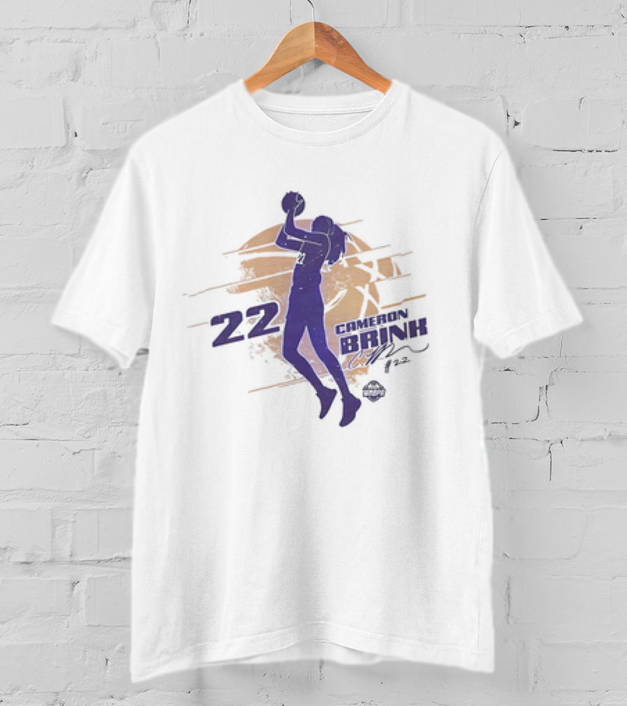 Cameron Brink Los Angeles Sparks Basketball Number 22 Vintage T-Shirt