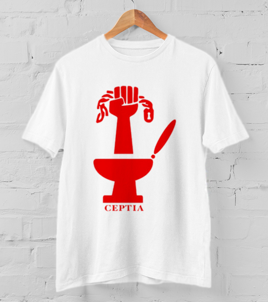 CEPTIA Committee To End Pay Toilets In America Red Fist And Toilet T-Shirt