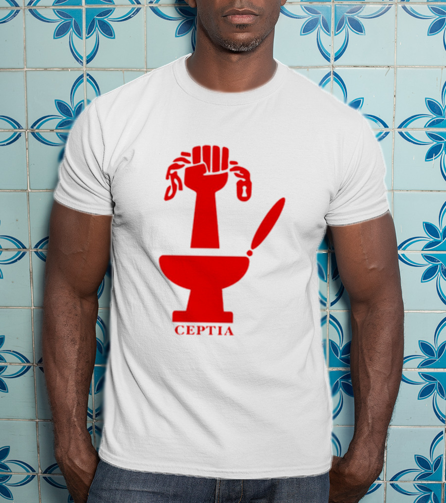 CEPTIA Committee To End Pay Toilets In America Red Fist And Toilet T-Shirt