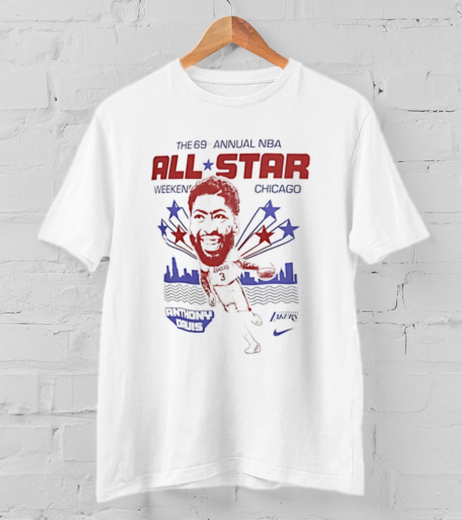 The 69th Annual NBA All-Star Weekend Chicago Anthony Davis Los Angeles Lakers T-Shirt