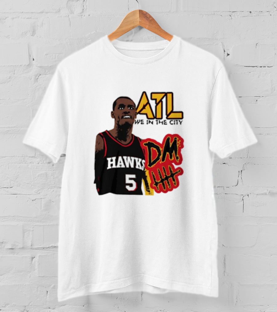 ATL DM5 We In The City Hawks Basketball T-Shirt