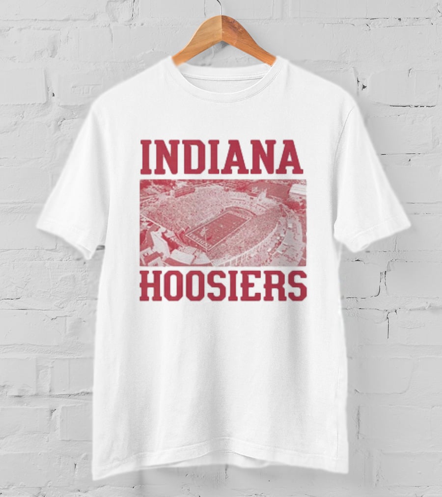 Indiana Hoosiers Stadium Aerial View T-Shirt