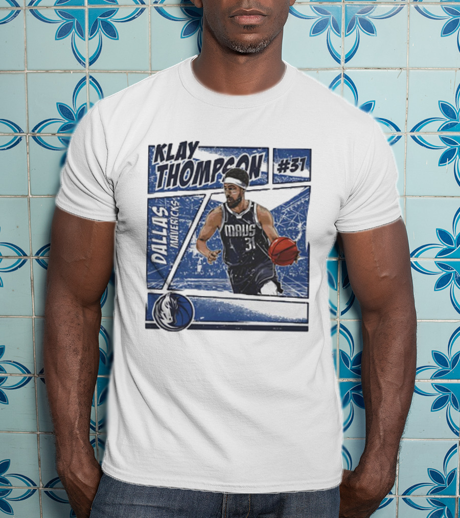 Klay Thompson Dallas Mavericks #31 NBA Basketball Comic Vintage T-Shirt