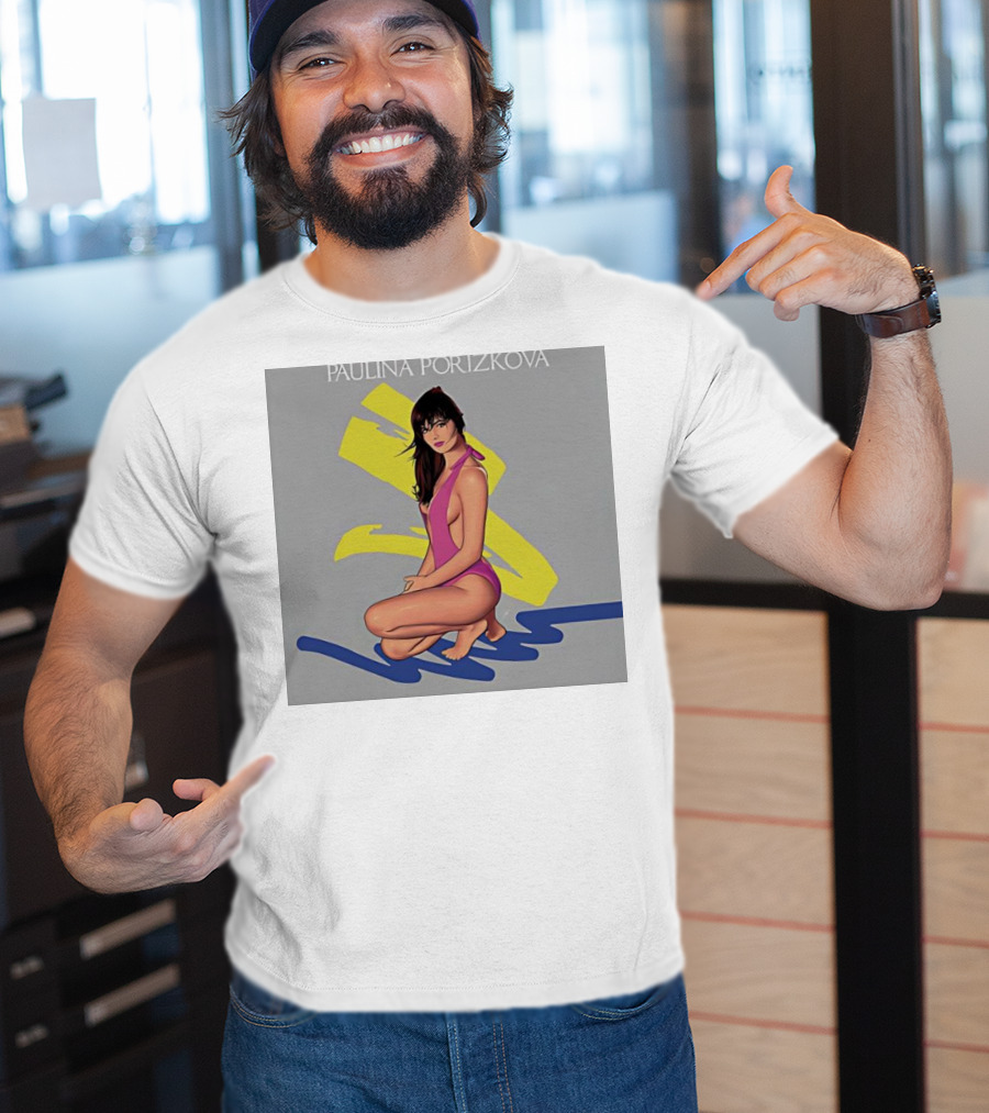 PAULINA PORIZKOVA CLASSIC Colorful Illustration On Gray Background T-Shirt