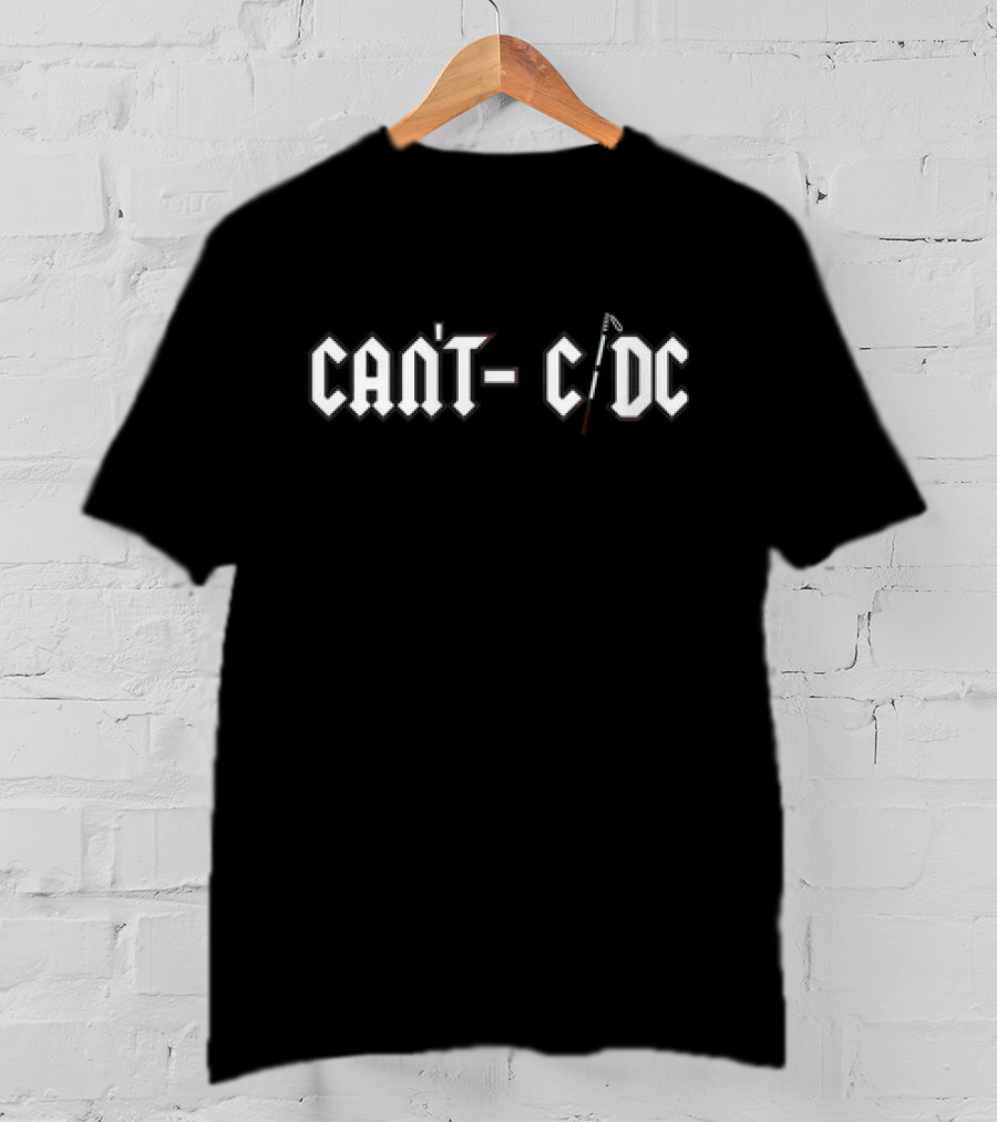 Can't C DC Classic Invisible Iconic Rock Reference T-Shirt