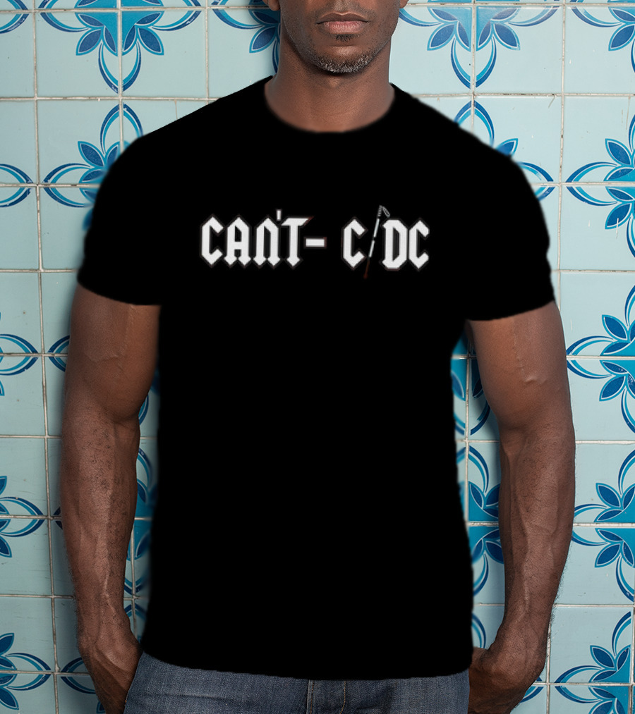 Can't C DC Classic Invisible Iconic Rock Reference T-Shirt