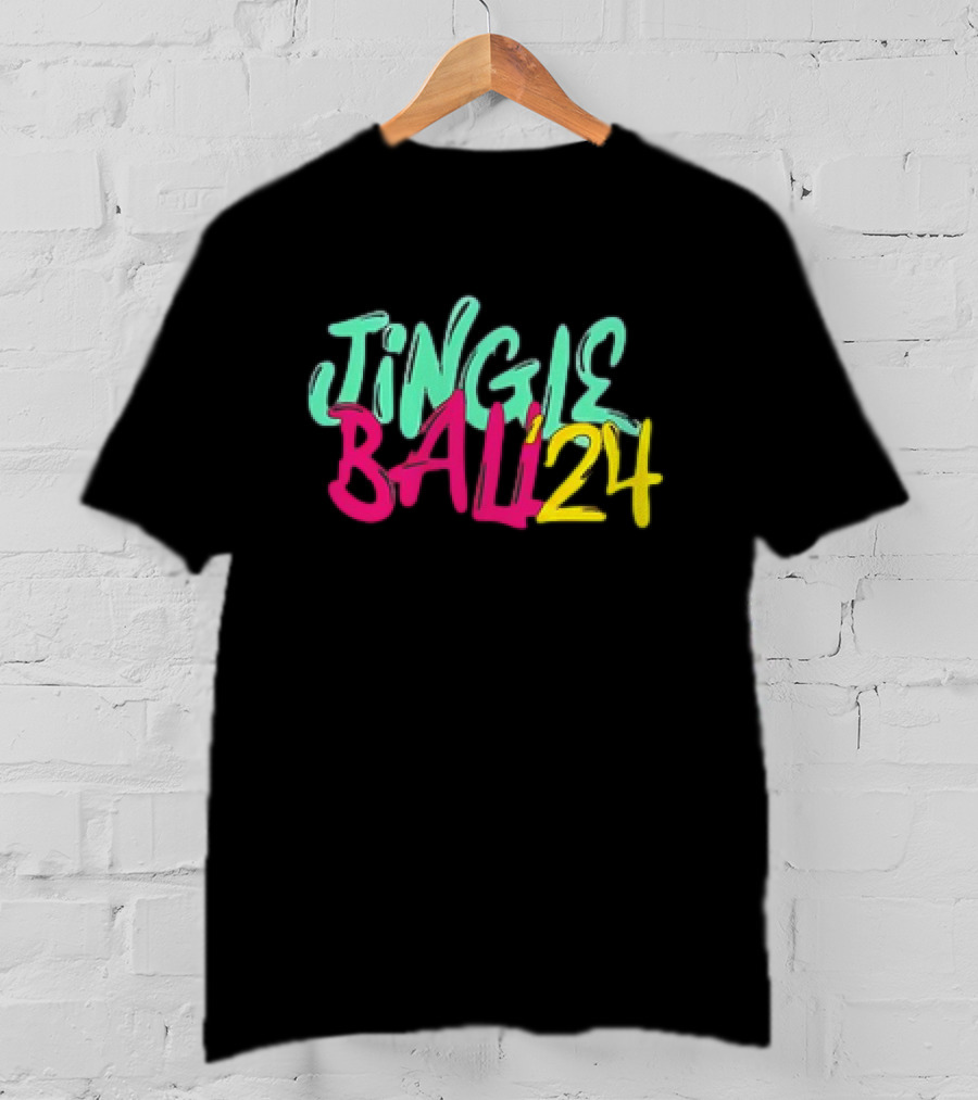 Jingle Ball 24 Colorful Typography T-Shirt