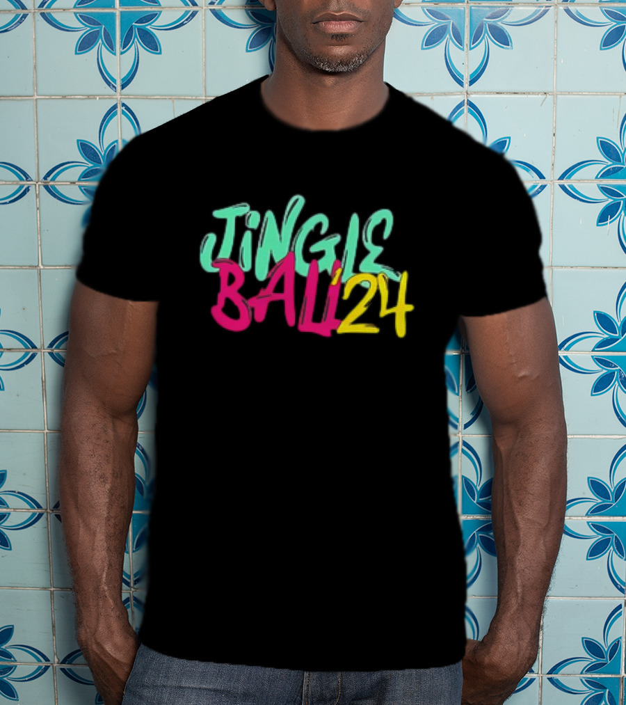 Jingle Ball 24 Colorful Typography T-Shirt