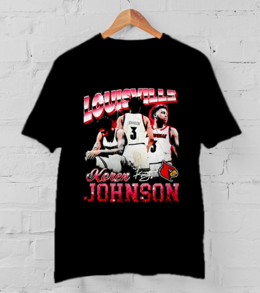 Louisville Cardinals Koren Johnson Basketball T-Shirt
