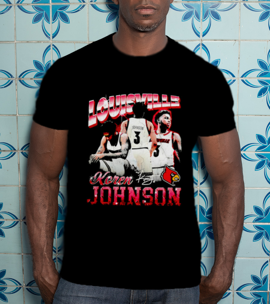 Louisville Cardinals Koren Johnson Basketball T-Shirt