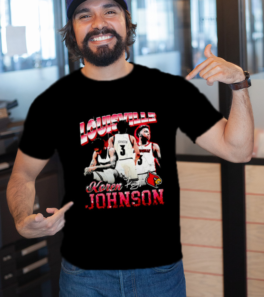 Louisville Cardinals Koren Johnson Basketball T-Shirt