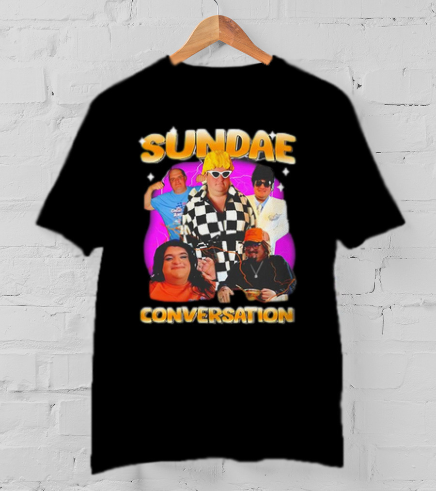 Sundae Conversation Glenny Balls Vibrant Group Montage T-Shirt