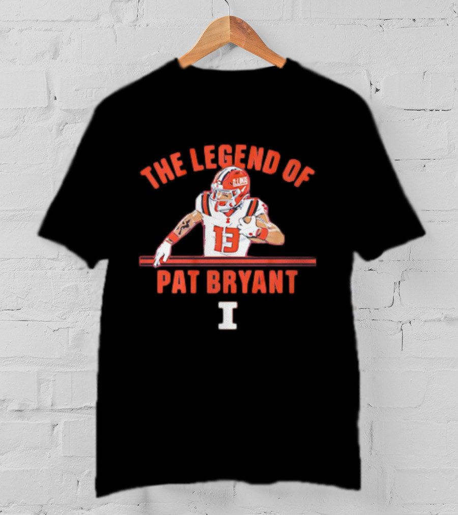 The Legend Of Pat Bryant Illinois No. 13 Football Player T-Shirt