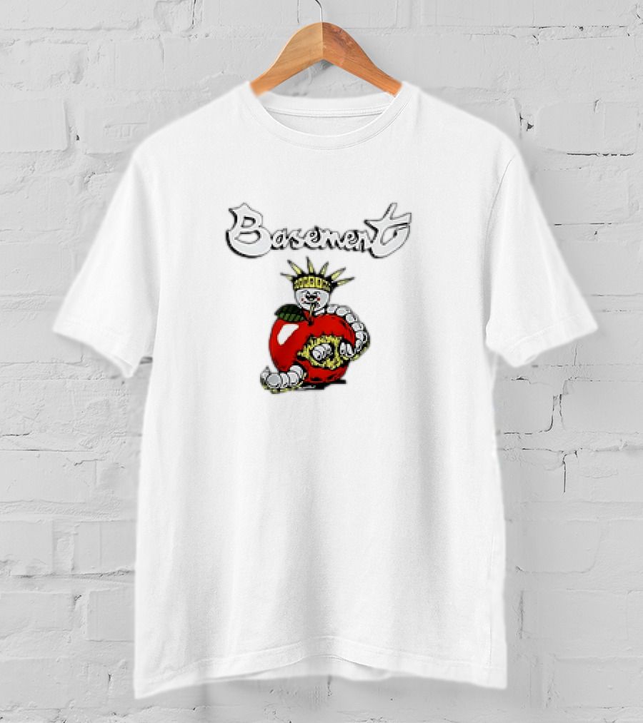 Basement Worm In Apple With Crown And Torch T-Shirt