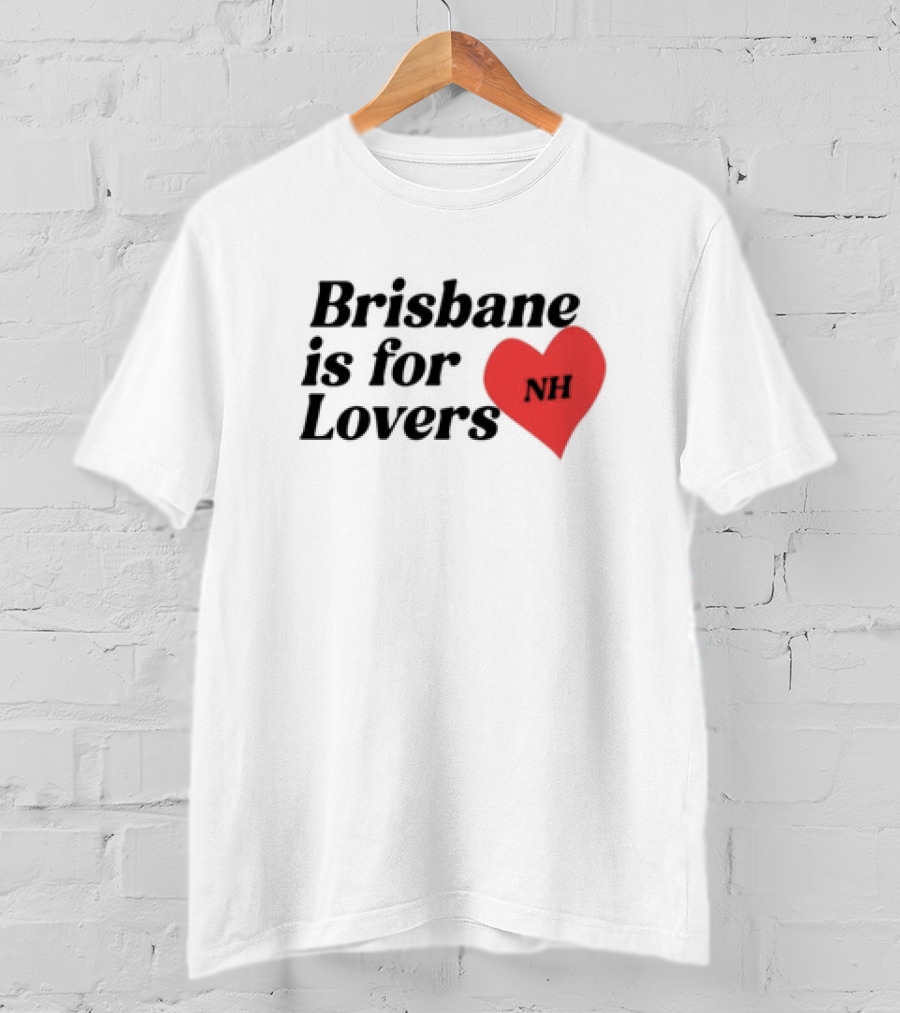 Brisbane Is For Lovers NH Heart Red T-Shirt