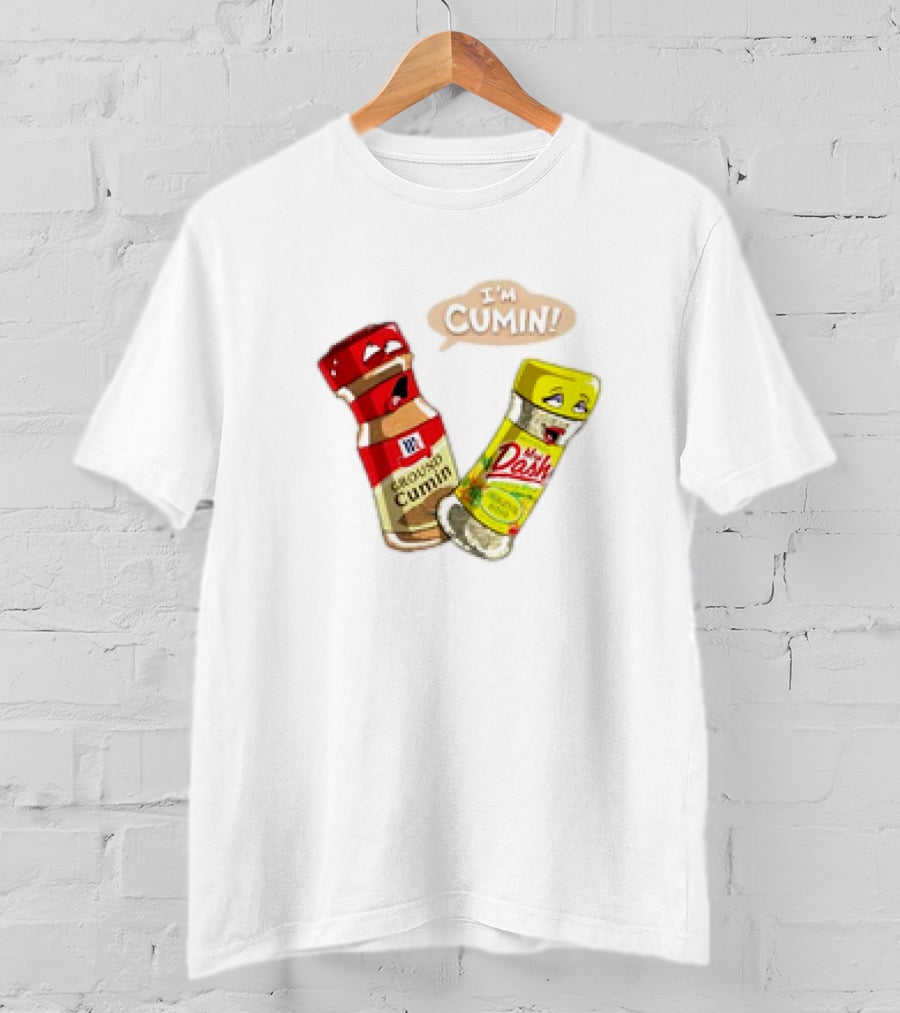 I'm Cumin Cartoon Meme Spice Bottles T-Shirt