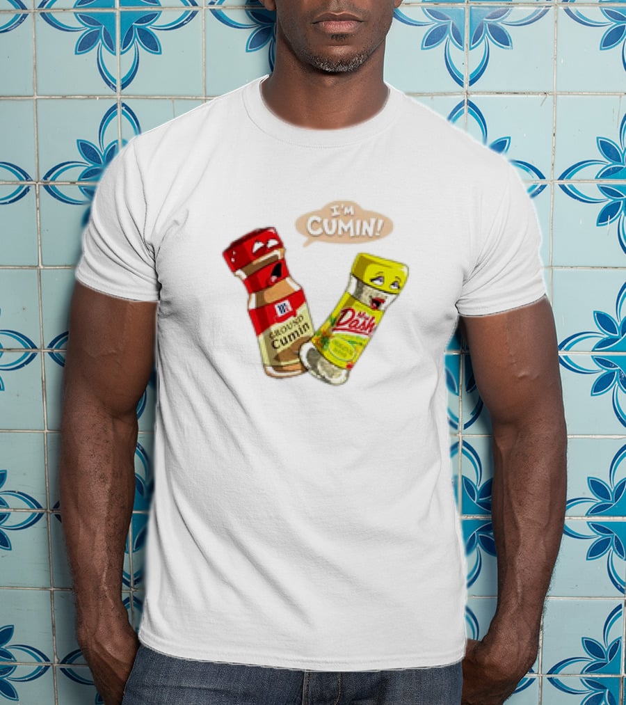 I'm Cumin Cartoon Meme Spice Bottles T-Shirt