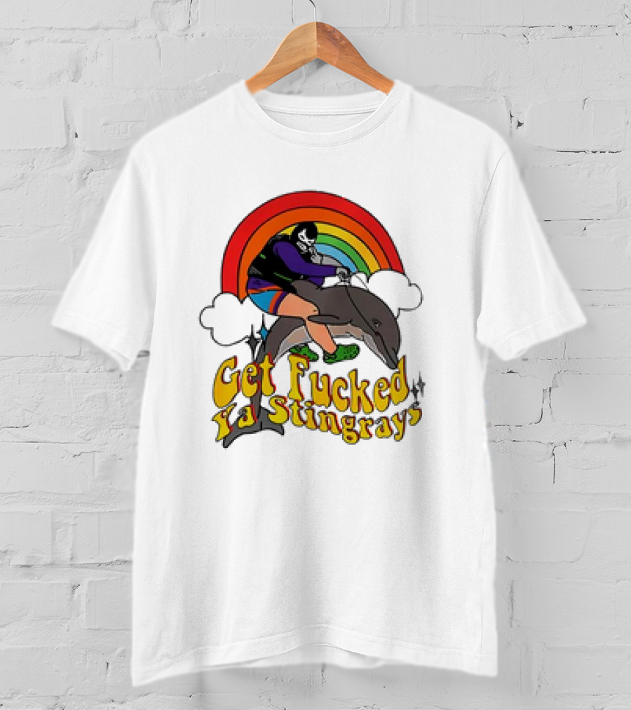 Powerfish Get F Ya Stingrays Rainbow Rider T-Shirt