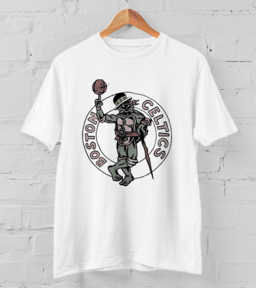 Joe Mazzulla Ninja Turtles Boston Celtics Crossover T-Shirt