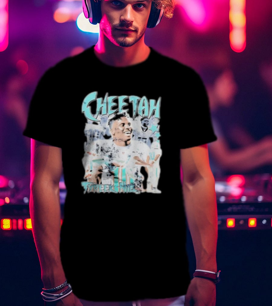 Cheetah Tyreek Hill Football Retro T-Shirt