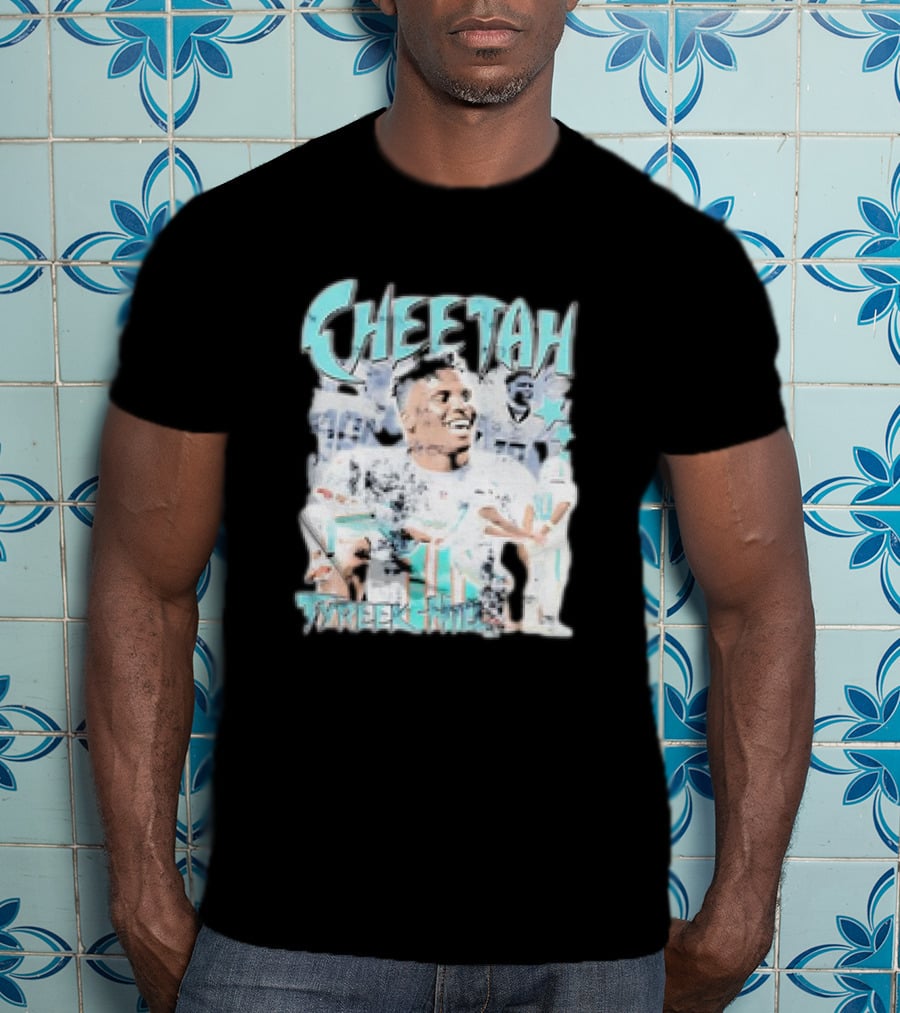 Cheetah Tyreek Hill Football Retro T-Shirt