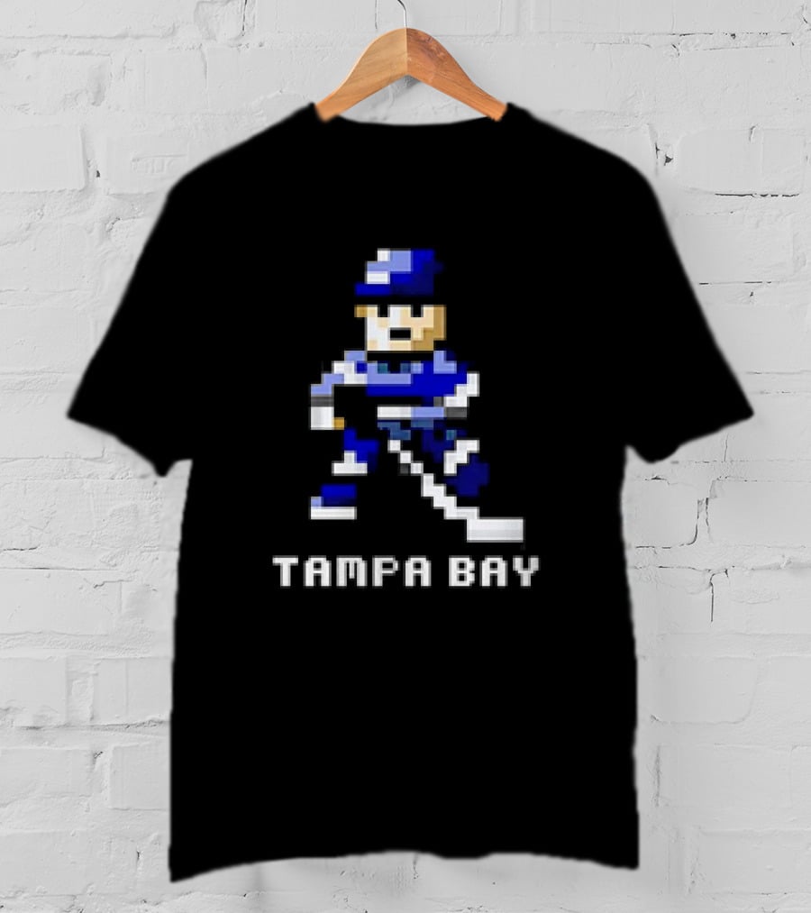 Tampa Bay 8 Bit Hockey Player T-Shirt
