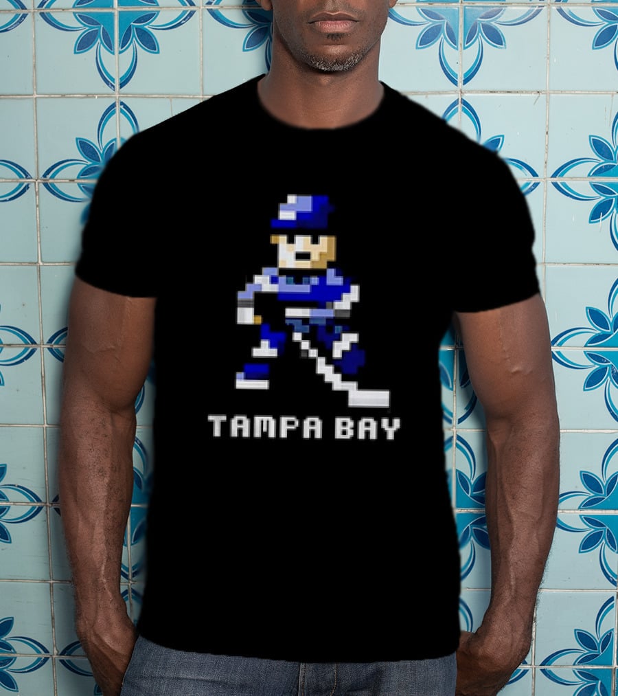 Tampa Bay 8 Bit Hockey Player T-Shirt