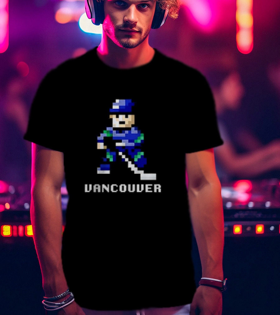 Vancouver 8 Bit Hockey T-Shirt