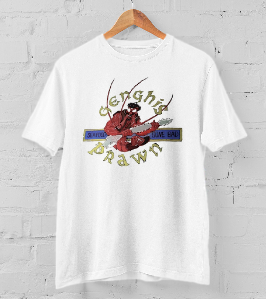Genghis Prawn Seafood Gone Bad T-Shirt