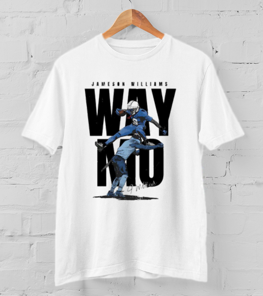 Jameson Williams Way No Hurdle Detroit Lions Vintage T-Shirt