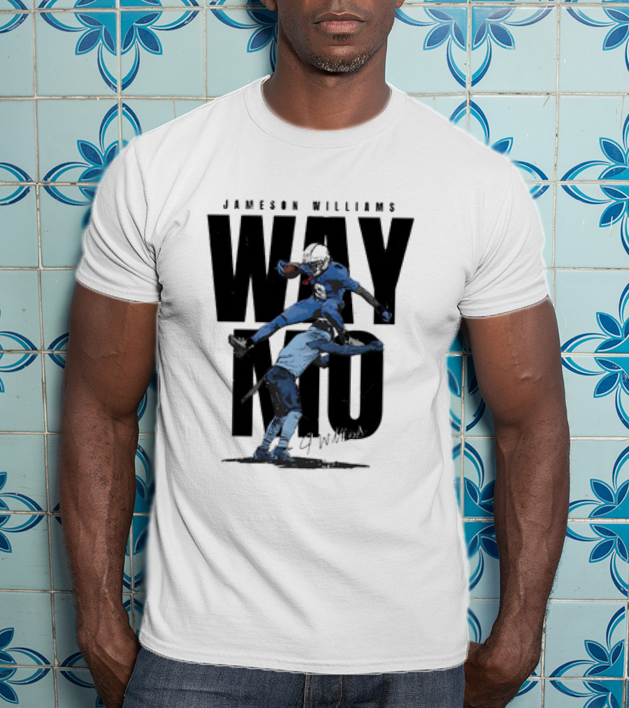 Jameson Williams Way No Hurdle Detroit Lions Vintage T-Shirt