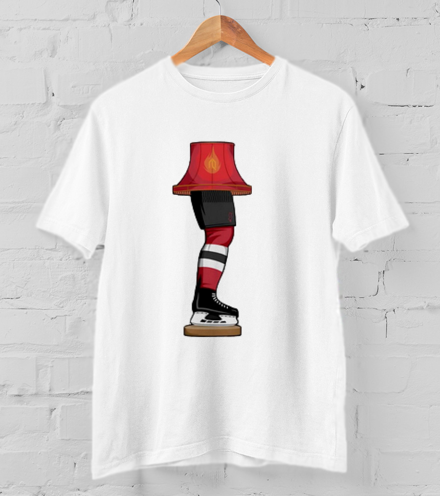 New Jersey Devils Hockey Leg Lamp Novelty T-Shirt