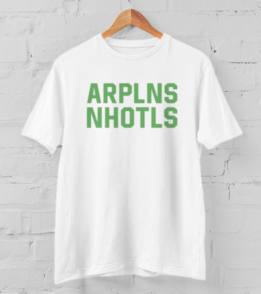 ARPLNS NHOTLS Bold Green Text T-Shirt