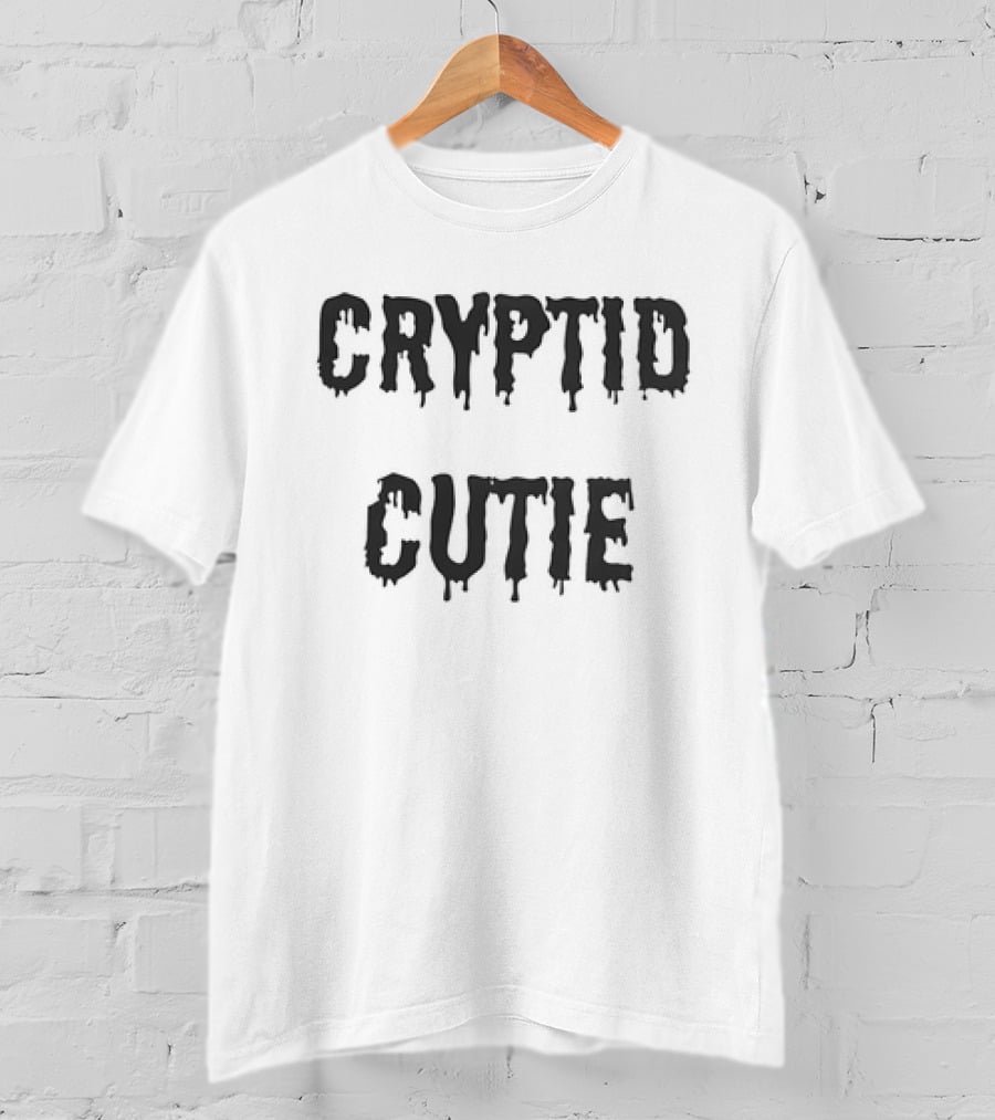 Cryptid Cutie Spooky Drip Text T-Shirt