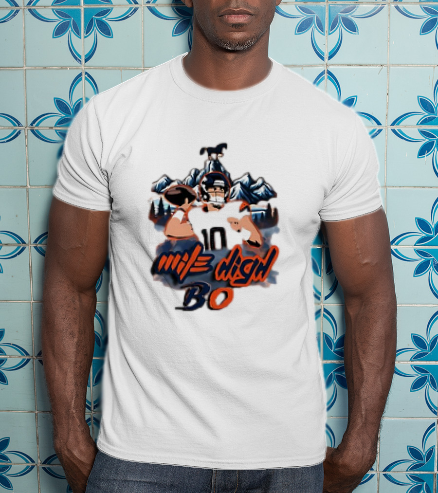 Mile High BO Football Mountains Number 10 T-Shirt