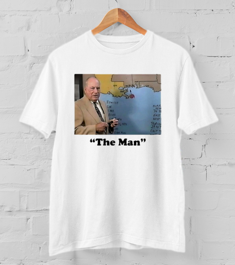 The Man Nash Roberts Weather Map Presentation T-Shirt