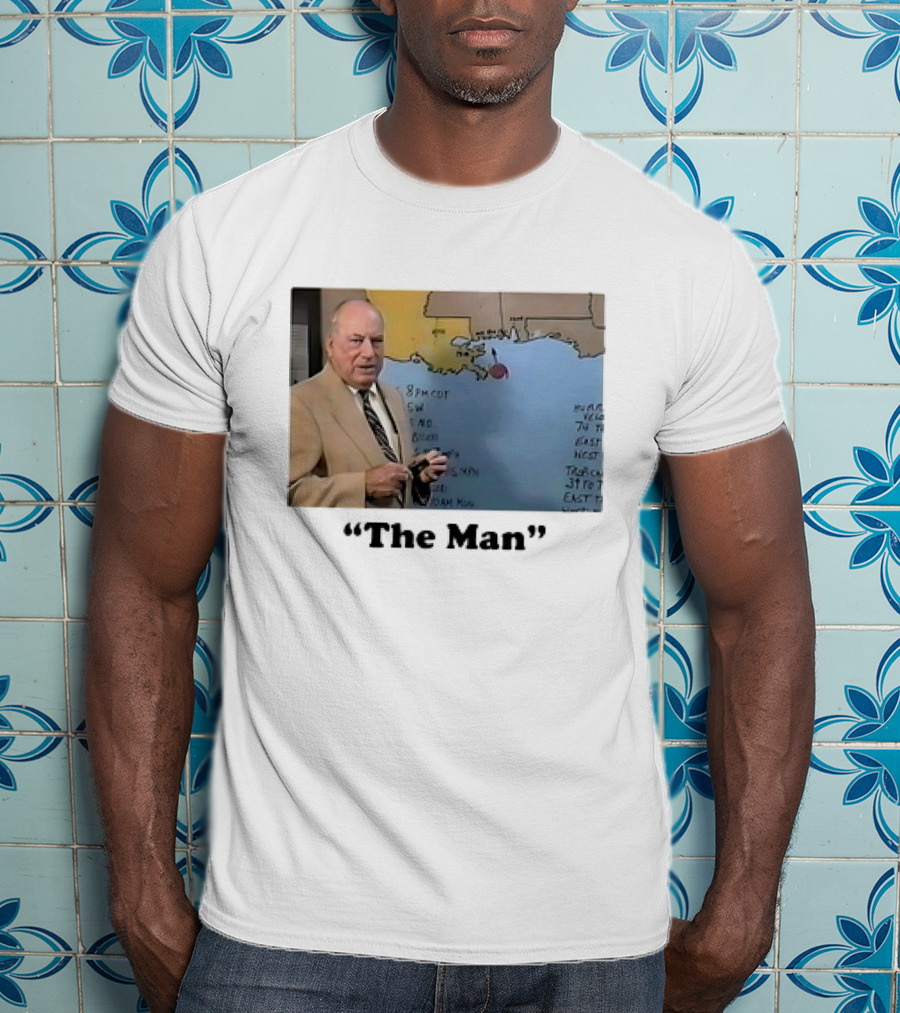 The Man Nash Roberts Weather Map Presentation T-Shirt