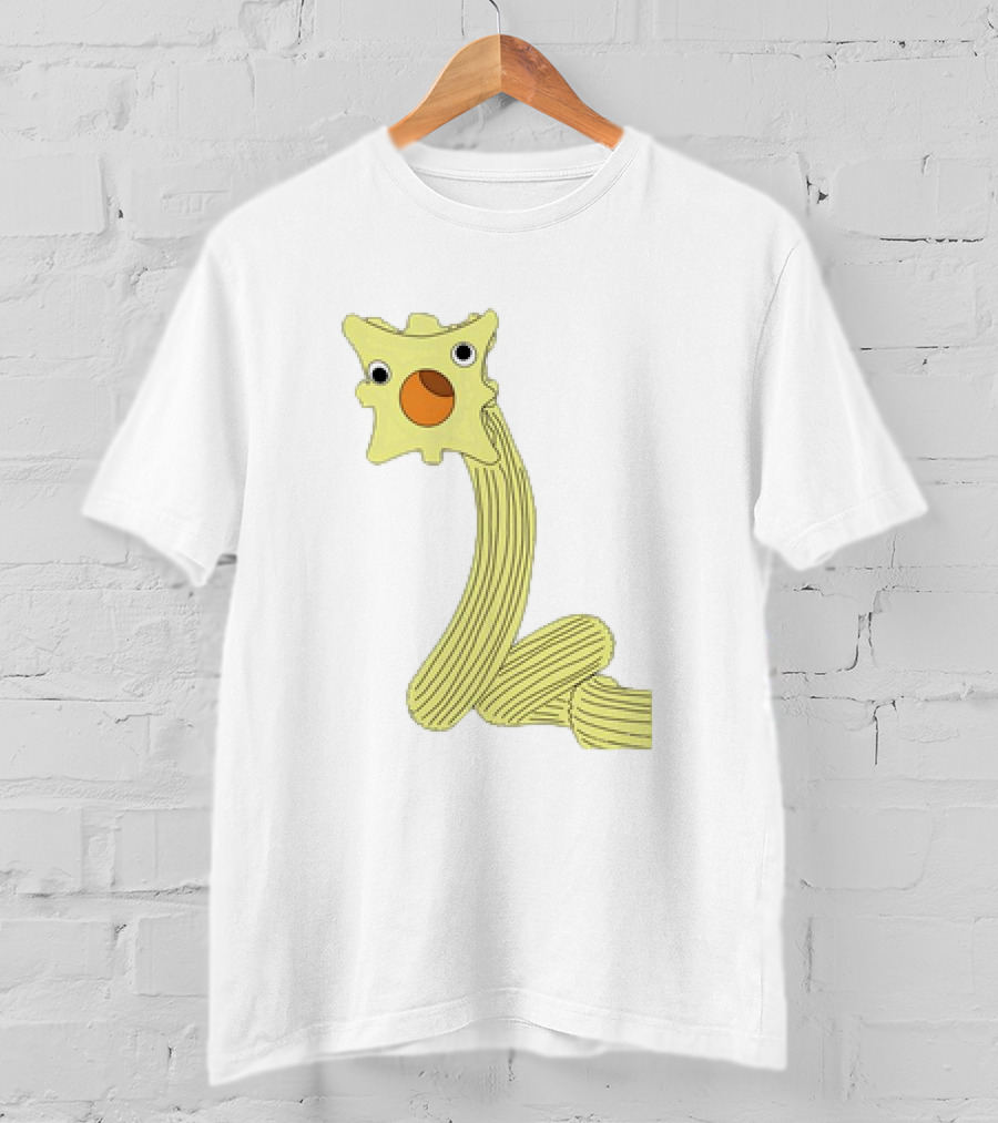 The Worm Classic Cartoon Character With Yellow Star-Shaped Head And Orange Circle Mouth T-Shirt