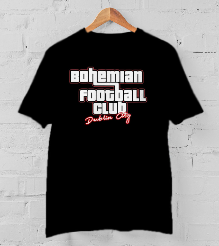 Bohemian Football Club Dublin City Text T-Shirt
