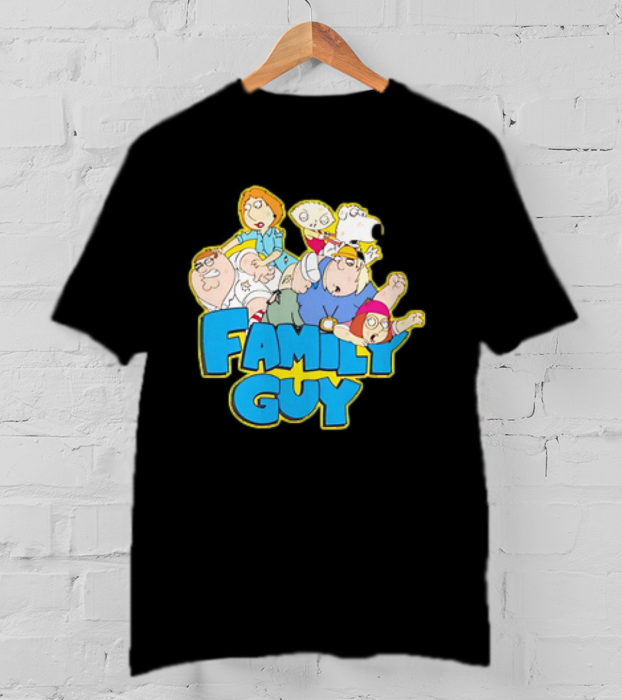 Family Guy Classic Cartoon Characters Fight Scene Vintage T-Shirt