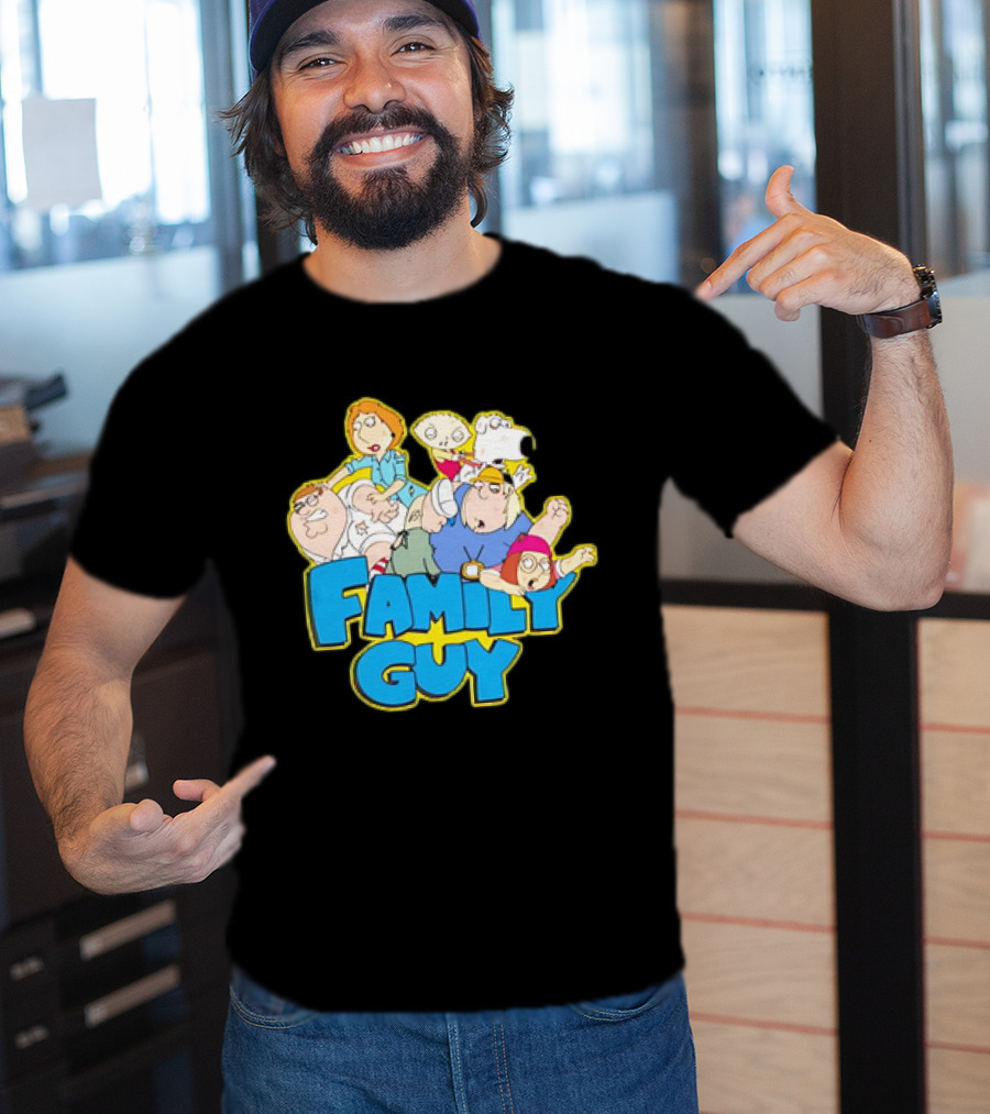 Family Guy Classic Cartoon Characters Fight Scene Vintage T-Shirt