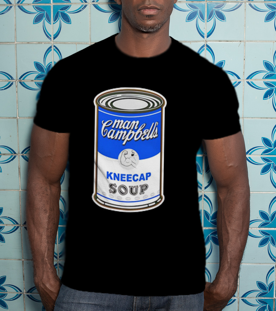 Man Campbell’s Vintage Kneecap Soup Can T-Shirt